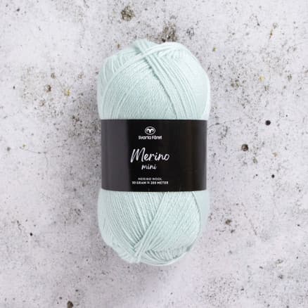 Svarta Fåret Merino Mini Garn 108 Hint Of Mint