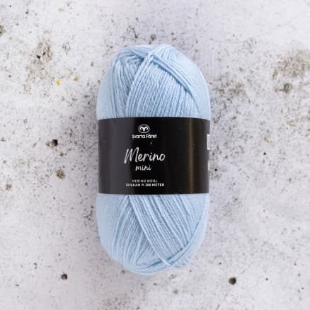 Svarta Fåret Merino Mini Garn 112 Isdrottning