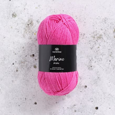 Svarta Fåret Merino Mini Garn 115 Rose Reed