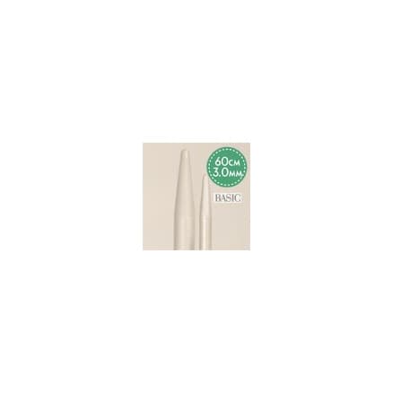 Drops Basic Rundstickor Aluminium 60cm 3.00mm / 23.6in US 2Â½