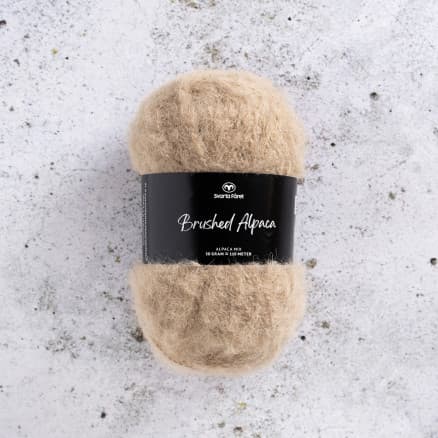 Svarta Fåret Brushed Alpaca Garn 17 Sand
