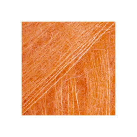 Drops Kid-Silk Garn Unicolor 49 Elektrisk Orange