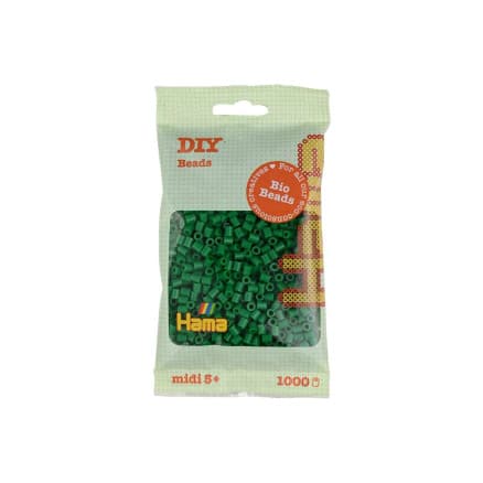 Hama Bio Midi Pärlor 190-10 Grön - 1000 st