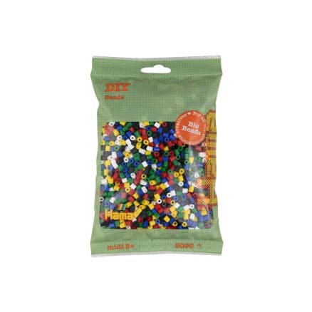 Hama BIO Midi Pärlor 191-198 6 Färger Mix 198 - 3000st