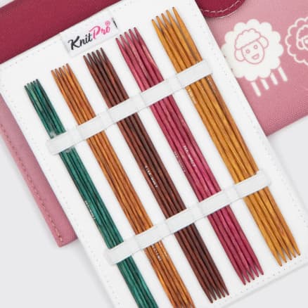 KnitPro Dreamz Strumpstickeset Björk 15 cm 2-4 mm 5 storlekar
