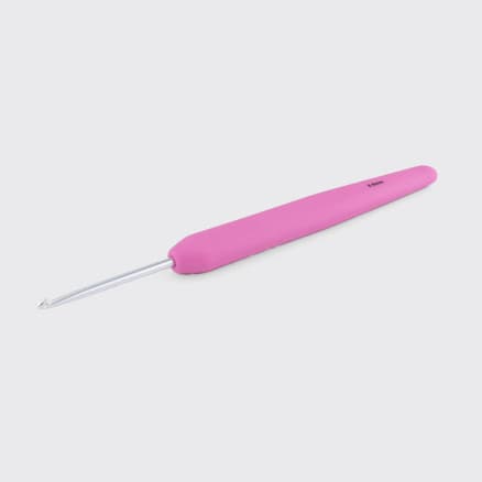 KnitPro Waves virknål i aluminium med soft feel handtag - 2,50 mm