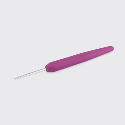KnitPro Waves virknål i aluminium med soft feel handtag - 2,75 mm
