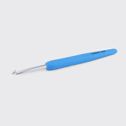 KnitPro Waves virknål i aluminium med soft feel handtag - 5,00 mm