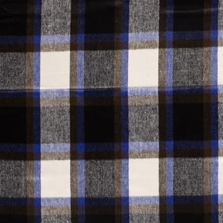 Jacquardtyg 150cm 024 - Svart/vit/blå rutigt