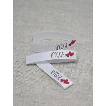 Etikett Hygge Vit - 5 st.
