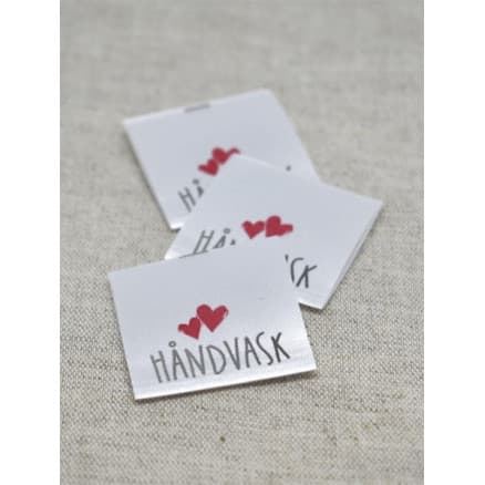 Label Håndvask Handmade Vit - 5 st.