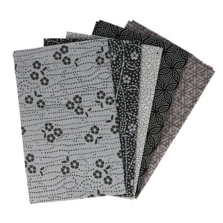 Tissu de Marie Fat Quarter Silver 50x57cm - 5 st.