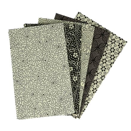 Tissu de Marie Fat Quarter Natur 50x57cm - 5 st.