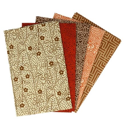 Tissu de Marie Fat Quarter Ã–ken 50x57cm - 5 st.
