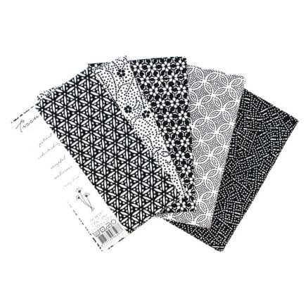 Tissu de Marie Fat Quarter Neutral Pärlor 50x57cm - 5 st.