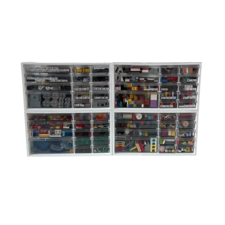 Infinity Hearts lådsystem / förvaringshylla / lådhylla / lådskåp till LEGO - 4 st