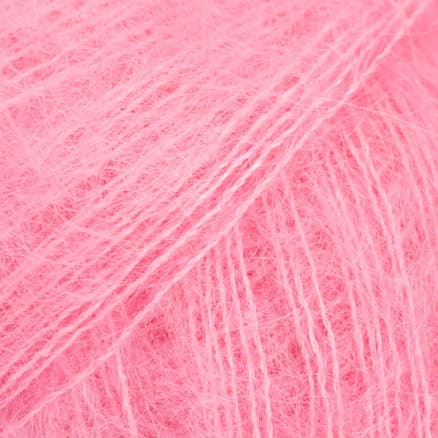 DROPS Kid-Silk Garn Unicolor 62 Strawberry Ice