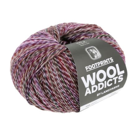 Lang Yarns Footprints Garn 11 Lila/Fuchsia/Brun