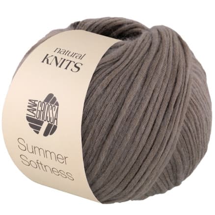Lana Grossa Summer Softness Garn 19 Grafitgrå