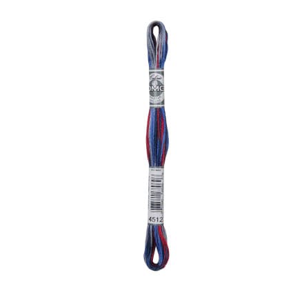 DMC Mouliné Broderigarn Färger 4512 Patriotiska ränder
