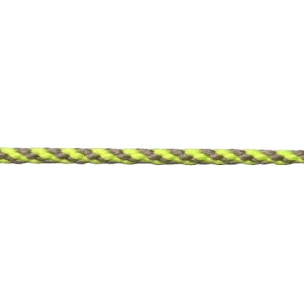 Anoraksnöre Polyester 5mm Neon Gul/Grå - 50 cm