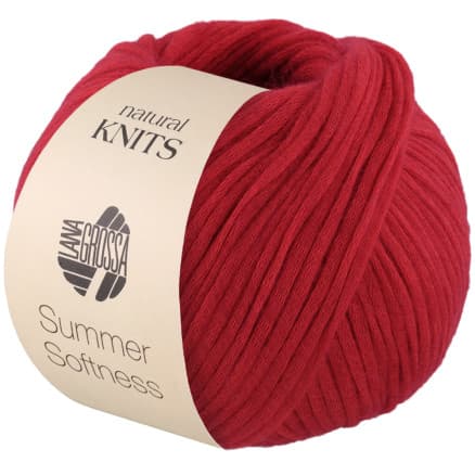Lana Grossa Summer Softness Garn 7 Röd