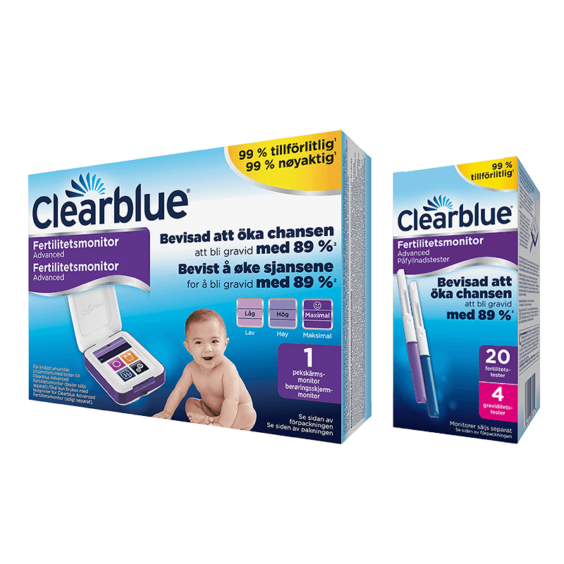 Clearblue Advanced Fertilitetsmonitor med teststickor
