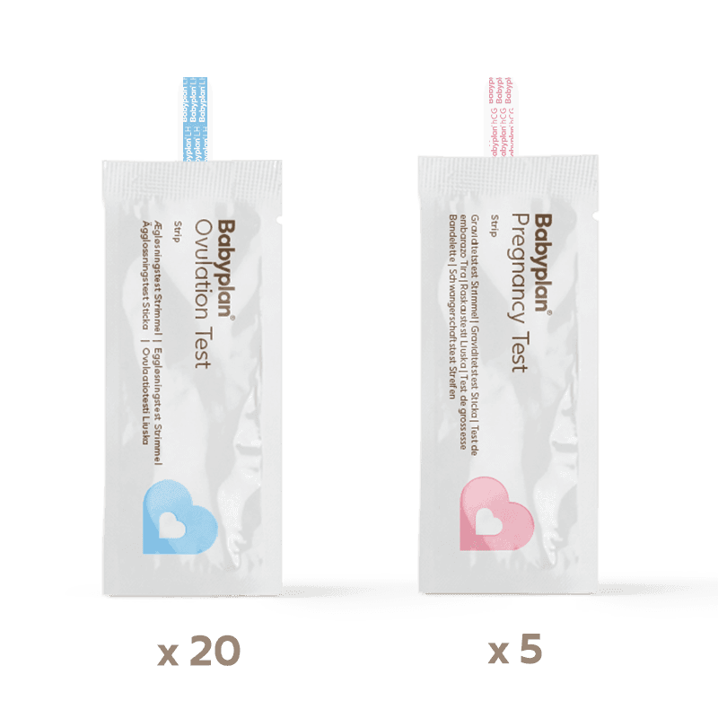 Babyplan testset - 20 ägglossningstest + 5 graviditetstest sticka