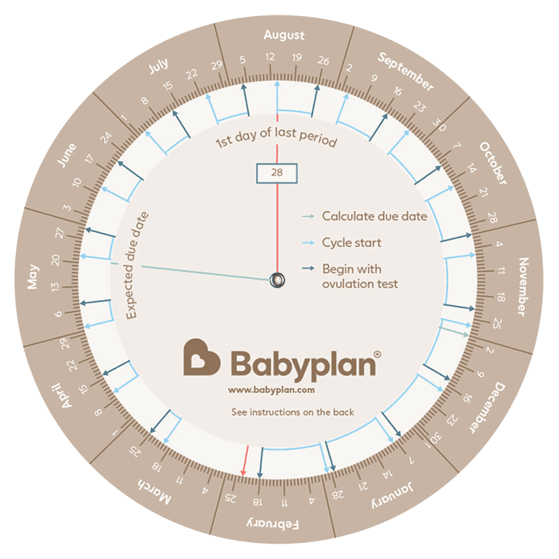 Babyplan graviditetskalkylator och ägglossningstest kalkylator