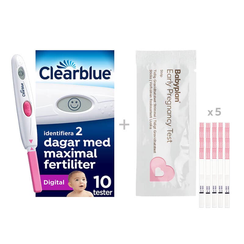 Bundle med Clearblue Digitalt Ägglossningstest  + Babyplan Tidigt Graviditetstest