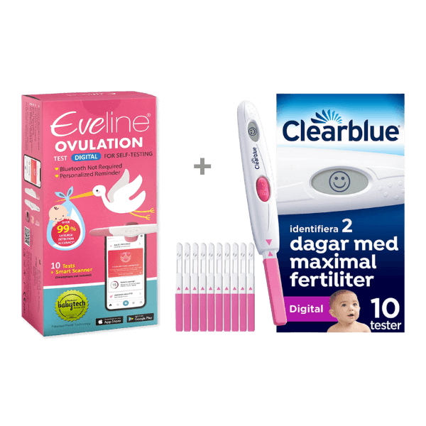 Eveline Smart Fertilitetssystem & Clearblue Digital Ägglossningstest - Dubbel Digital Precision för Dina Mest Fertila Dagar