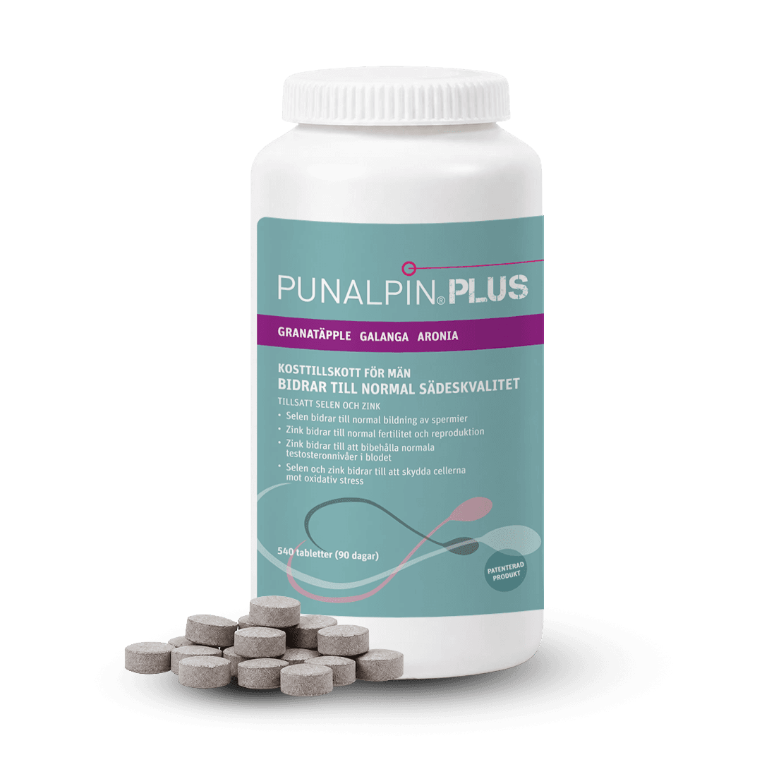 PunalpinÂ® PLUS (540 tabletter) Granatäpple, galanga, aronia, zink, selen