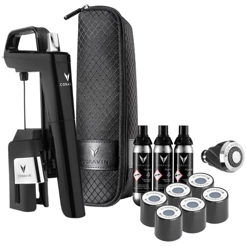 CoravinÂ® Timeless Six+ Vinbevaringssystem  -  Pianonsvart