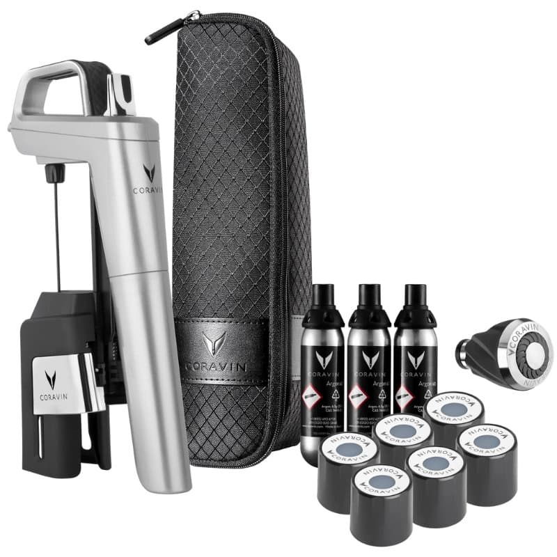 CoravinÂ® Timeless Six+ Vinpreserver System  -  Sølvgrå