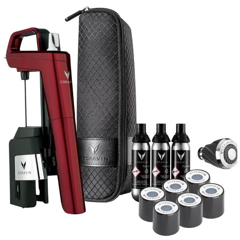 CoravinÂ® Timeless Six+ Vinpreserver System  -  Röd