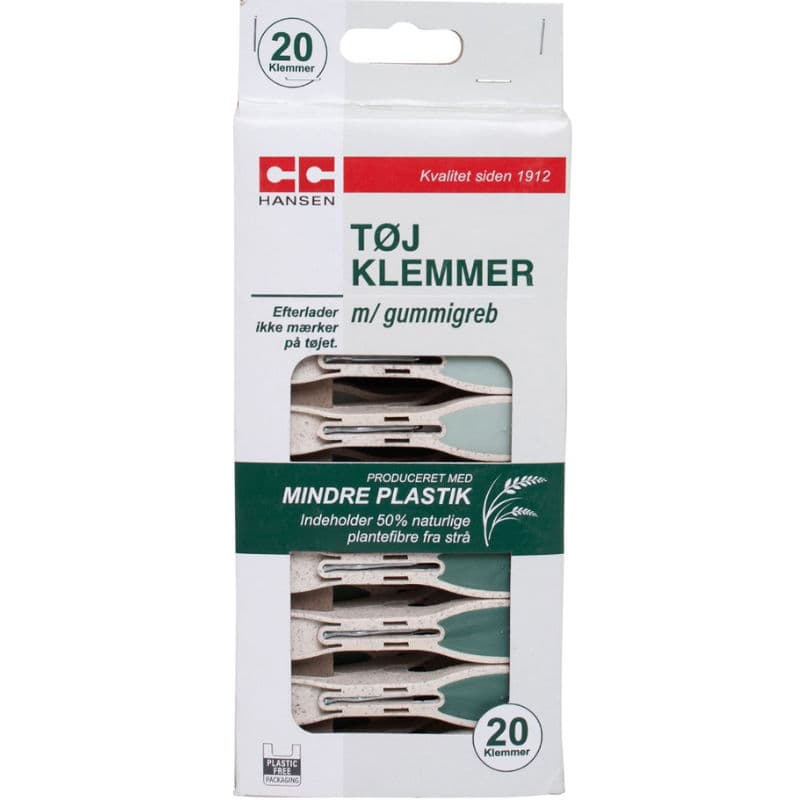 Tøjklemmer Med Gummigreb | Cc Hansen