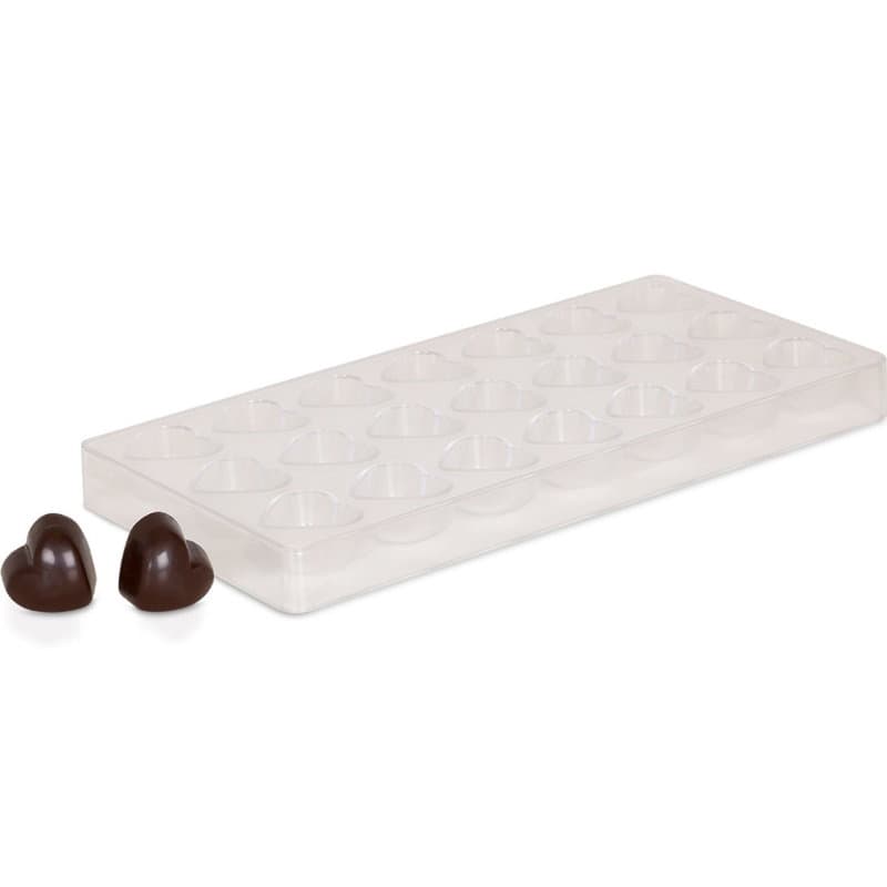 Chokladform, Klar Plast | Hjärtan | Royal Series