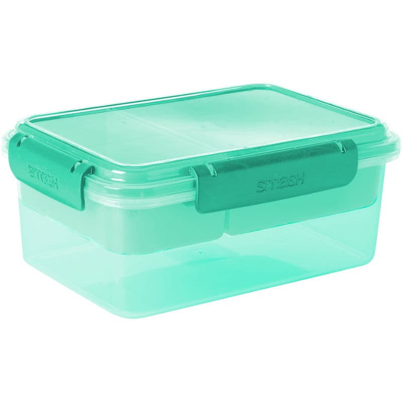 Bento Lunchlåda | Matlåda Med Avtagbar Smörgåsbricka Och Snackbricka | 2,0 l | Smash