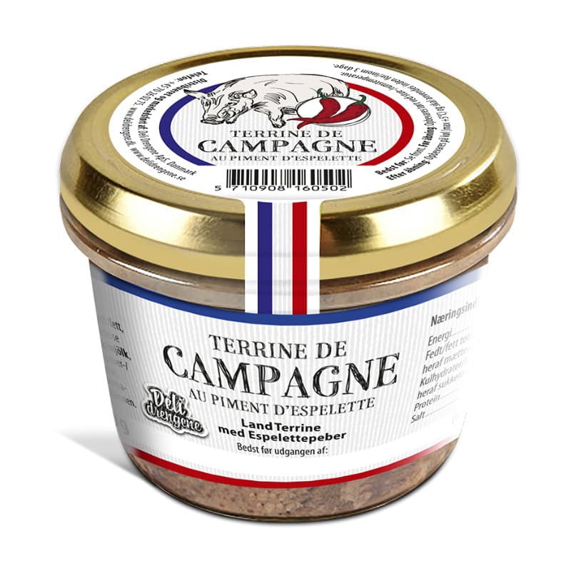 Country Terrine Med Espelettepeppar Dd 180g