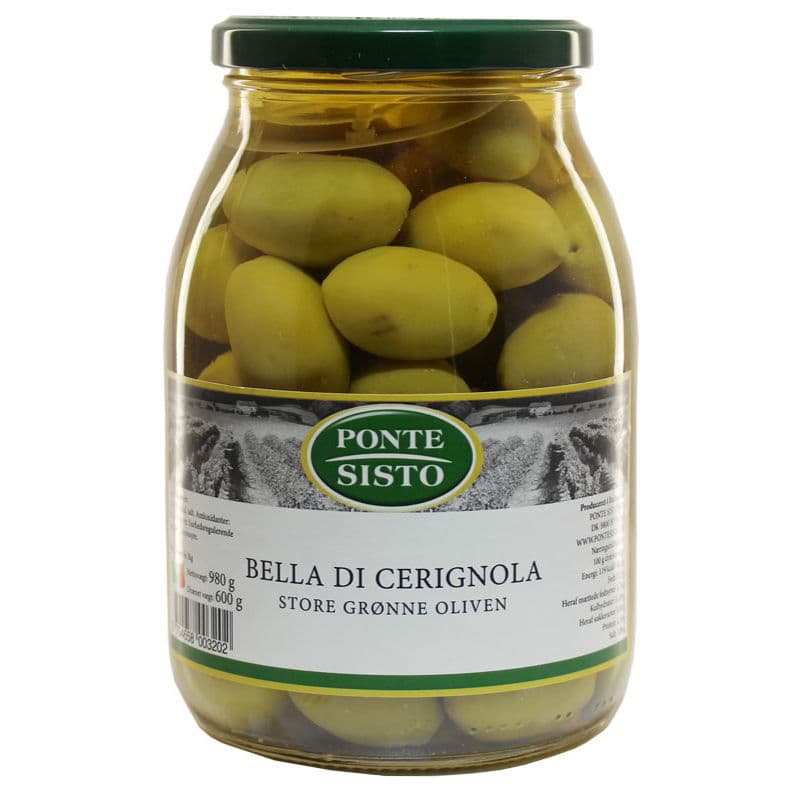 Oliven Grön Bella Di Cerignola M/sten 980 g
