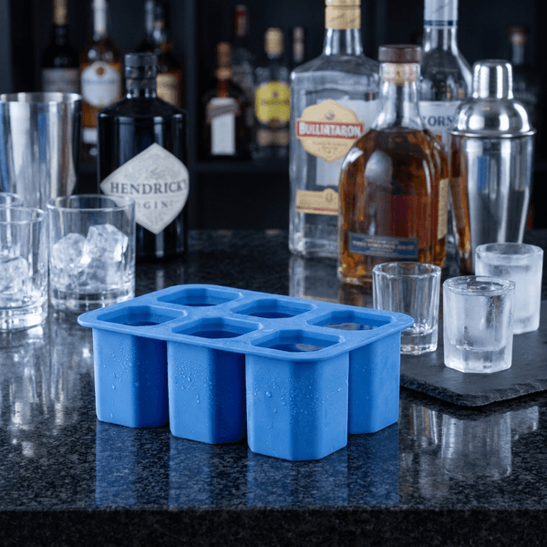 Istärningsbricka 6 Is-skott Glas Silikon