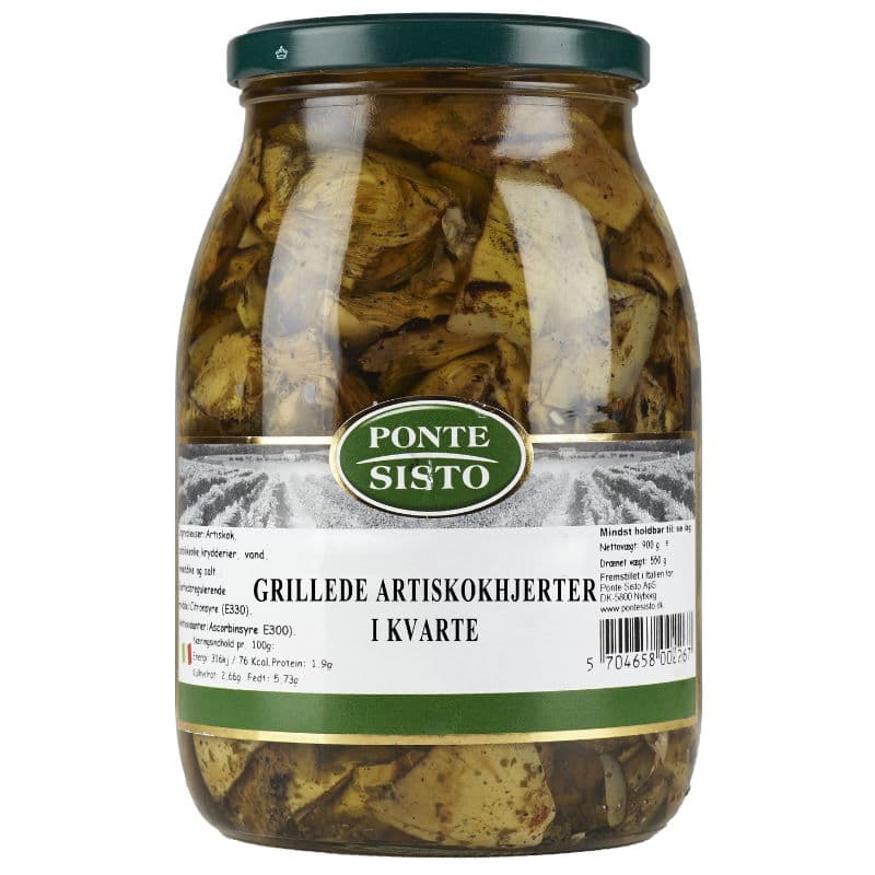 Kronärtskockshjärtan Kvartade Grillade 1 Kg