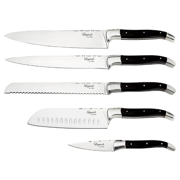 Laguiole By HÃ¢ws Kockset - 5 Delar - Svart Ebenholts