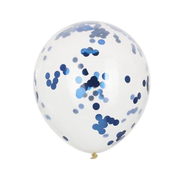 Ballonger Med Konfetti Blå 8 St.