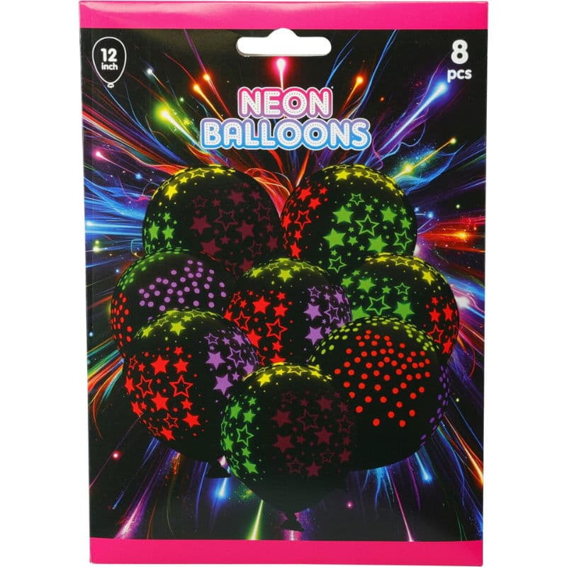 Ballonger Neon Set Med 8 St.