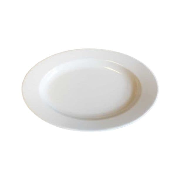 Amalie Ovalt Fat 30 Cm Vit