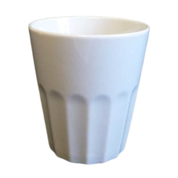 Amalie Mugg 250 Ml Räfflad Vit