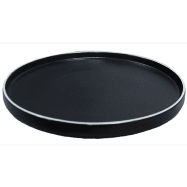 Tallrik 19 Cm. Svart/vit