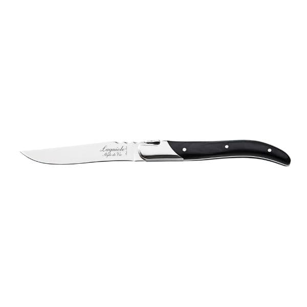 Grillknivar Laguiole Svart Ebenholts Set 6 Sdv