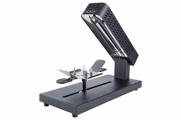Raclette Grill Svart Metall 42x17x38cm